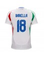 Billige Italia Nicolo Barella #18 Bortedrakt EM 2024 Kortermet